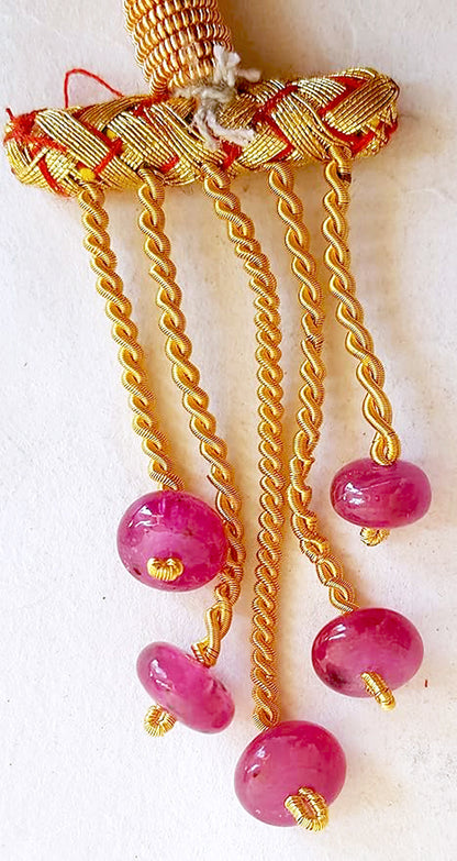 Ruby beads in 8mm rondelle shape offer elegant polish and premium clarity across 36 carats.