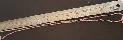 Strawberry Quartz | Faceted Rondelle | 2mm Bead Size | 32cm Strand Length | 12 Carats