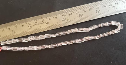 Rose Quartz | Smooth Cube | 5mm Bead Size | 33cm Strand Length | 79 Carats