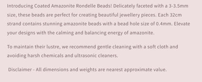 Text describing the product details of the gemstone beads , as seen on the Australian owned and trusted bead supplier, Melbourne Gemstone Beads.