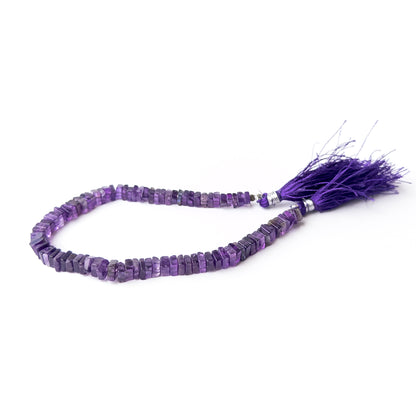 Genuine Amethyst gemstone beads on a 20cm strand showcasing beautiful violet tones and premium quality.