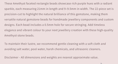 Text describing the product details of the gemstone beads , as seen on the Australian owned and trusted bead supplier, Melbourne Gemstone Beads.