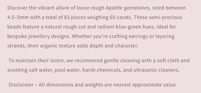 Text describing the product details of the gemstone beads , as seen on the Australian owned Melbourne Gemstone Beads shop.