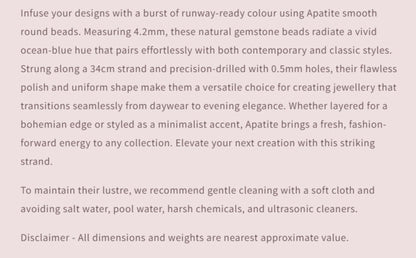 Text describing the product details of the gemstone beads , as seen on the Australian owned and trusted bead supplier, Melbourne Gemstone Beads.