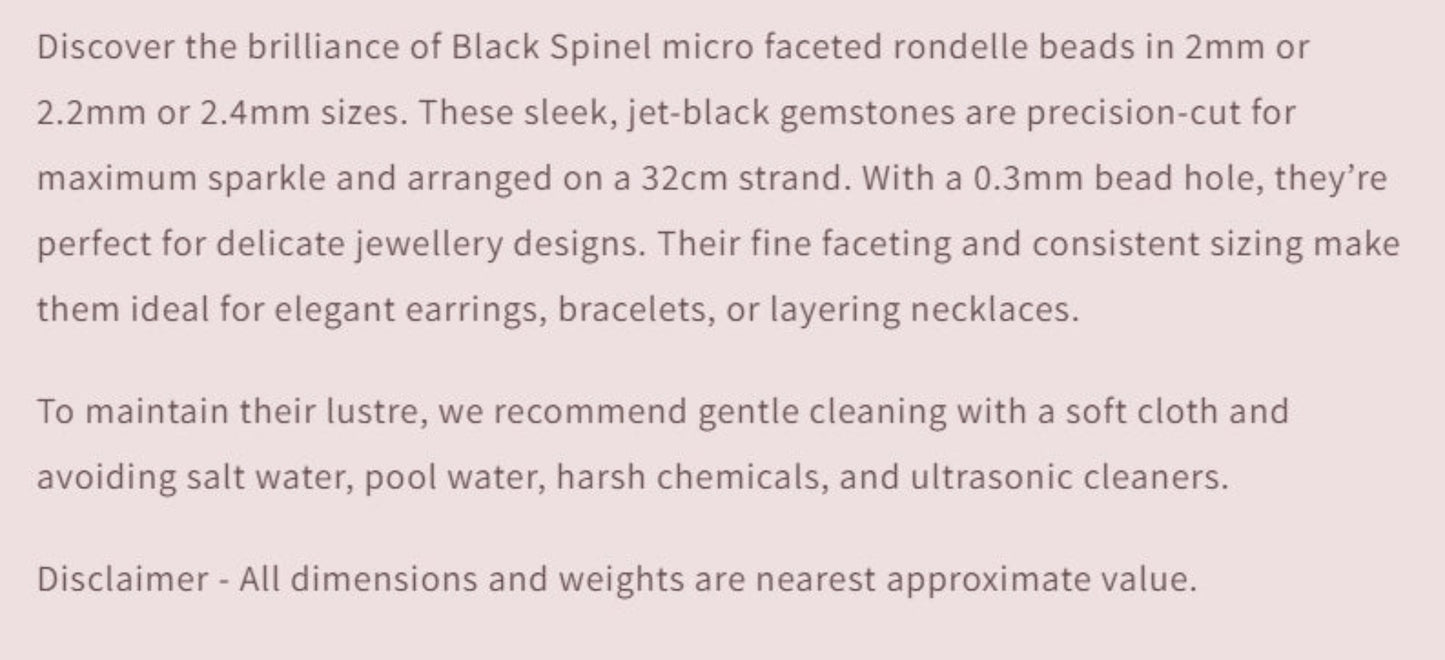 Text describing the product details of the gemstone beads , as seen on the Australian owned and trusted bead supplier, Melbourne Gemstone Beads.