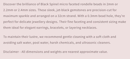 Text describing the product details of the gemstone beads , as seen on the Australian owned and trusted bead supplier, Melbourne Gemstone Beads.