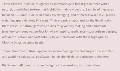 Text describing the product details of the gemstone beads , as seen on the Australian owned and trusted bead supplier, Melbourne Gemstone Beads.