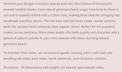 Overview of gemstone bead specifications from Melbourne Gemstone Beads, a reliable Australian-owned jewellery supplier.