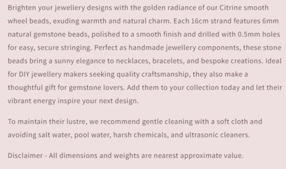 Text describing the product details of the gemstones, as seen on the Australian owned and trusted bead supplier, Melbourne Gemstone Beads.