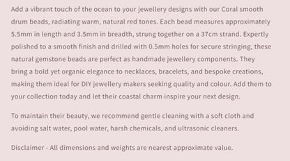 Text describing the product details of the gemstones, as seen on the Australian owned and trusted bead supplier, Melbourne Gemstone Beads.
