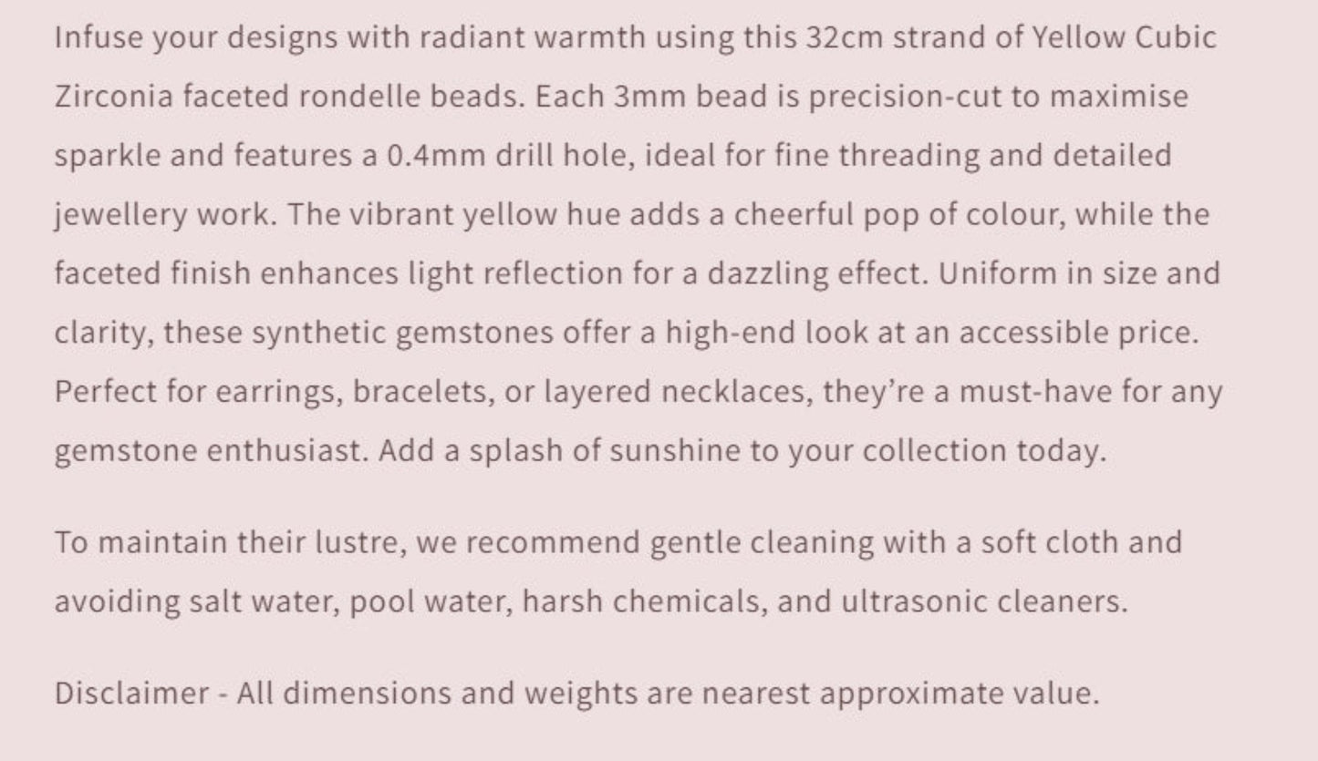 Text describing the product details of the gemstone beads , as seen on the Australian owned Melbourne Gemstone Beads shop.