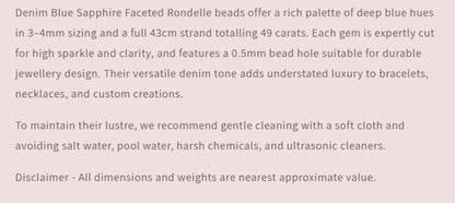 Text describing the product details of the gemstone beads , as seen on the Australian owned Melbourne Gemstone Beads shop.
