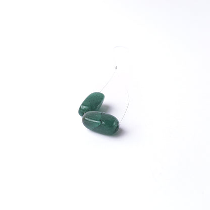 Genuine Emerald stone beads in smooth tumble cut, ideal for gemstone beads for DIY jewellery projects.