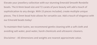 Text describing the product details of the gemstone beads , as seen on the Australian owned and trusted bead supplier, Melbourne Gemstone Beads.