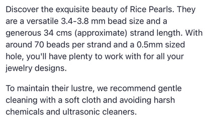 Text describing the product details of the gemstone beads , as seen on the Australian owned Melbourne Gemstone Beads shop.