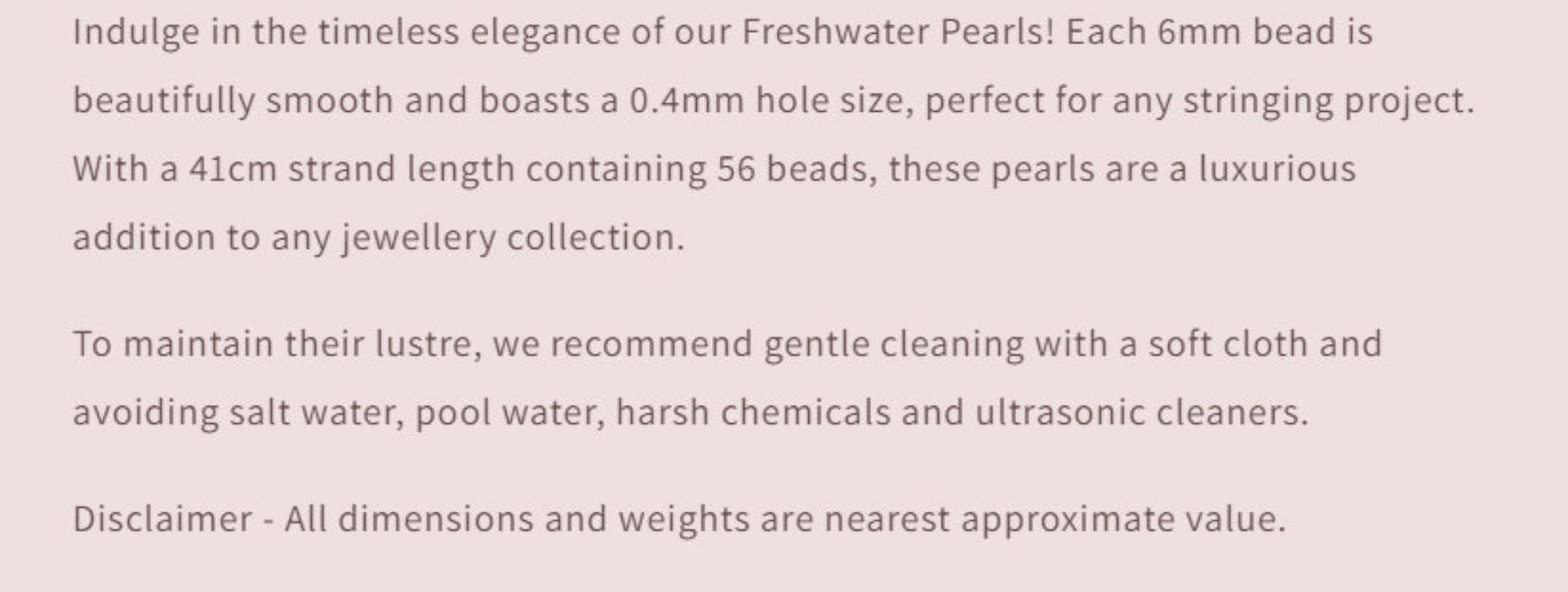 Text describing the product details of the gemstone beads , as seen on the Australian owned and trusted bead supplier, Melbourne Gemstone Beads.