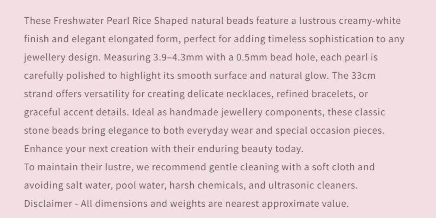 Text describing the product details of the gemstone beads , as seen on the Australian owned and trusted bead supplier, Melbourne Gemstone Beads.