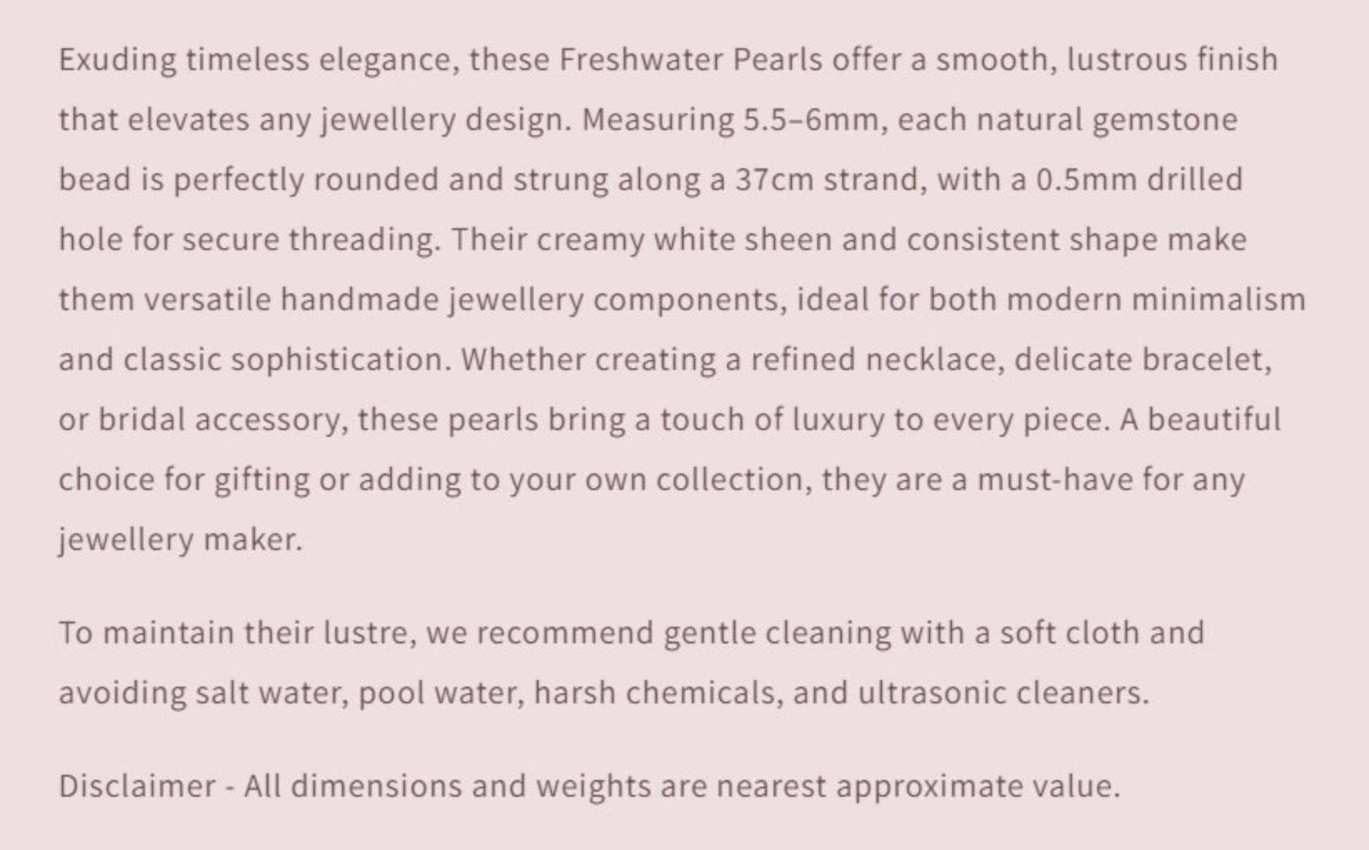 Text describing the product details of the gemstone beads , as seen on the Australian owned and trusted bead supplier, Melbourne Gemstone Beads.