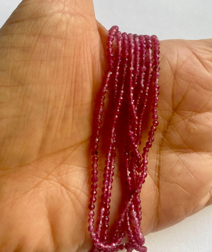 Tourmaline | Faceted Rondelle | 2.2mm Bead Size | 33cm Strand Length