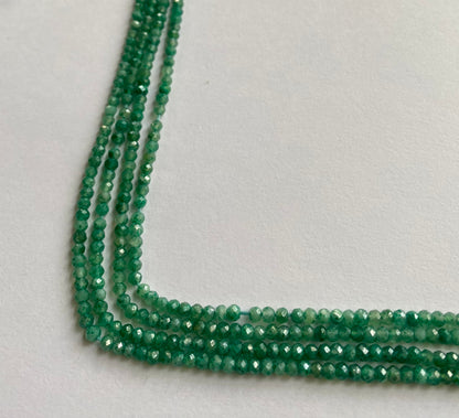 Amazonite | Faceted Rondelle | 3-3.5mm Bead Size | 32cm Strand Length