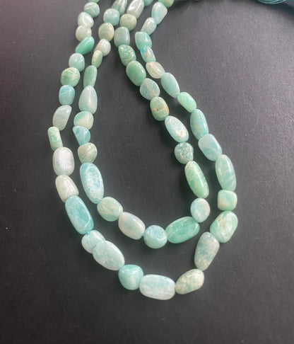 Amazonite | Tumble Smooth Beads | 5.5-6mm Beads Size | 33cm Strand Length