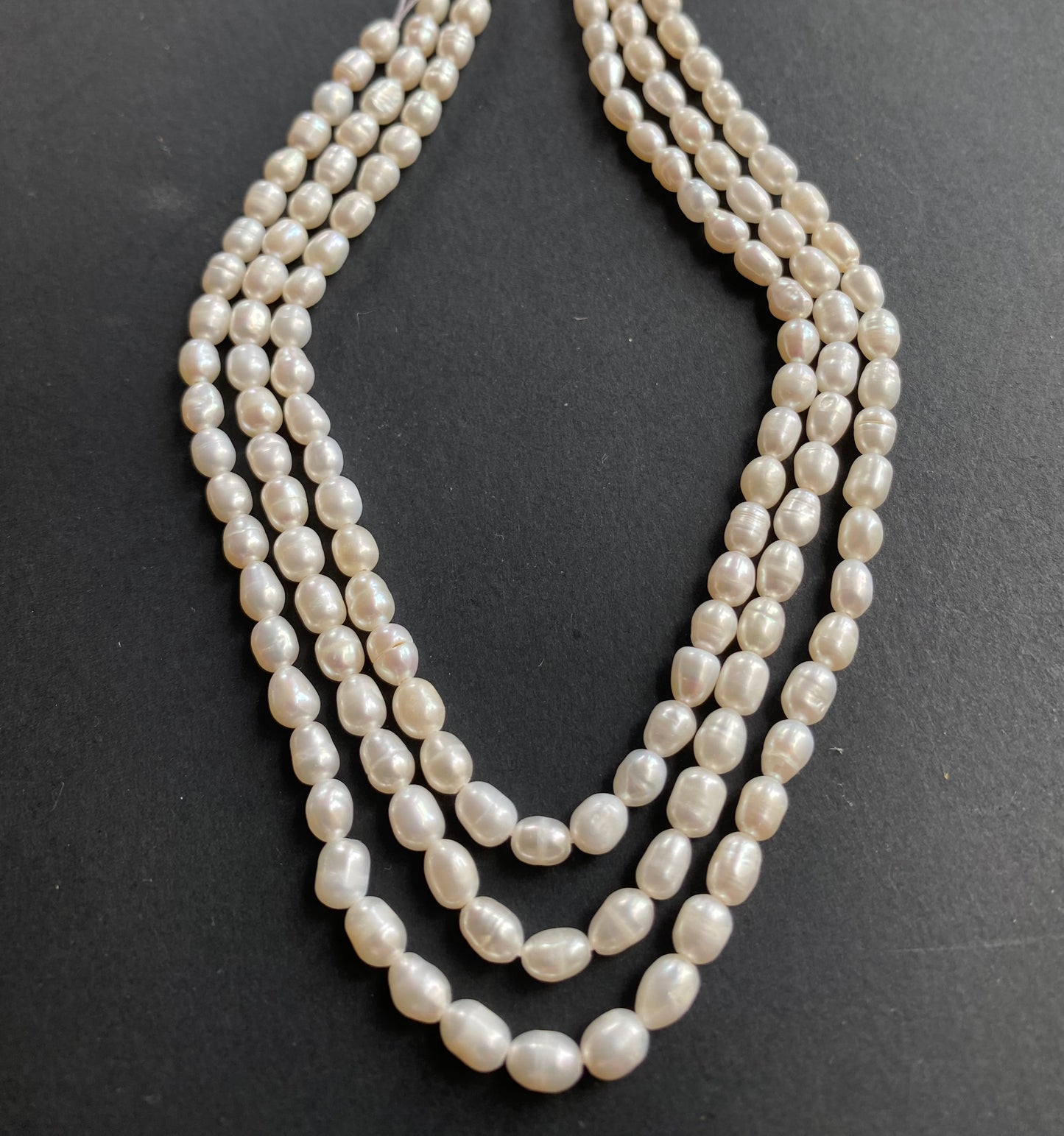 Freshwater Oval Pearls | 4-4.5mm Bead Size | 37cm Strand Length