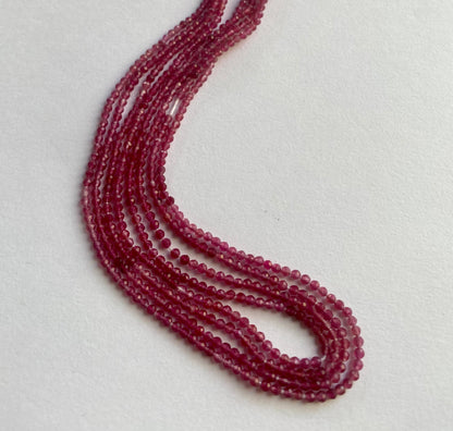 Tourmaline | Faceted Rondelle | 2.2mm Bead Size | 33cm Strand Length