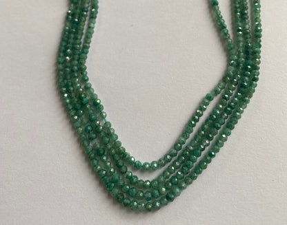 Amazonite | Faceted Rondelle | 3-3.5mm Bead Size | 32cm Strand Length