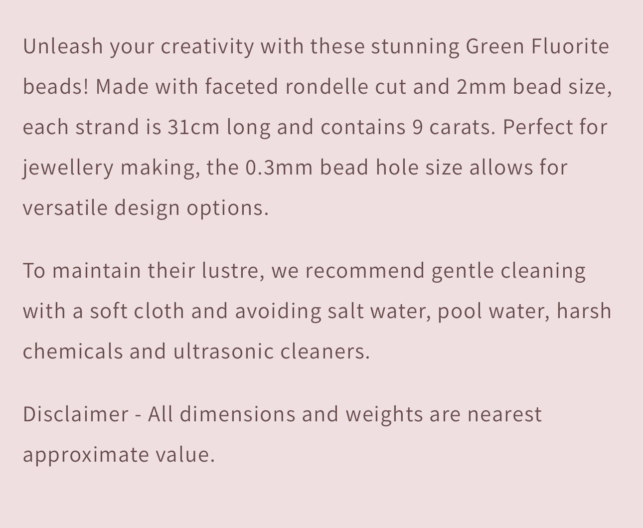 Green Fluorite| Faceted Rondelle | 2mm Bead Size | 31cm Strand Length | 9 Carats