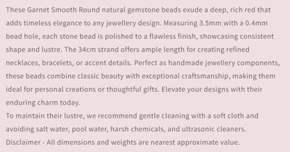 Text describing the product details of the gemstone beads , as seen on the Australian owned and trusted bead supplier, Melbourne Gemstone Beads.