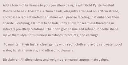 Text describing the product details of the gemstone beads , as seen on the Australian owned Melbourne Gemstone Beads shop.