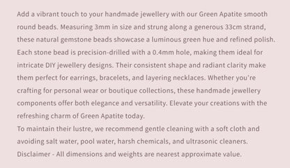 Text describing the product details of the gemstone beads , as seen on the Australian owned and trusted bead supplier, Melbourne Gemstone Beads.