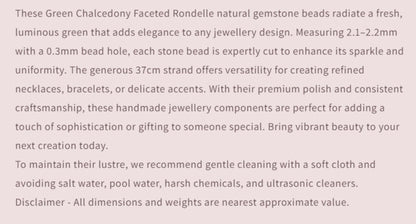 Text describing the product details of the gemstone beads , as seen on the Australian owned and trusted bead supplier, Melbourne Gemstone Beads.