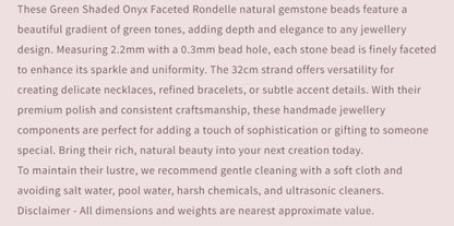 Text describing the product details of the gemstone beads , as seen on the Australian owned and trusted bead supplier, Melbourne Gemstone Beads.