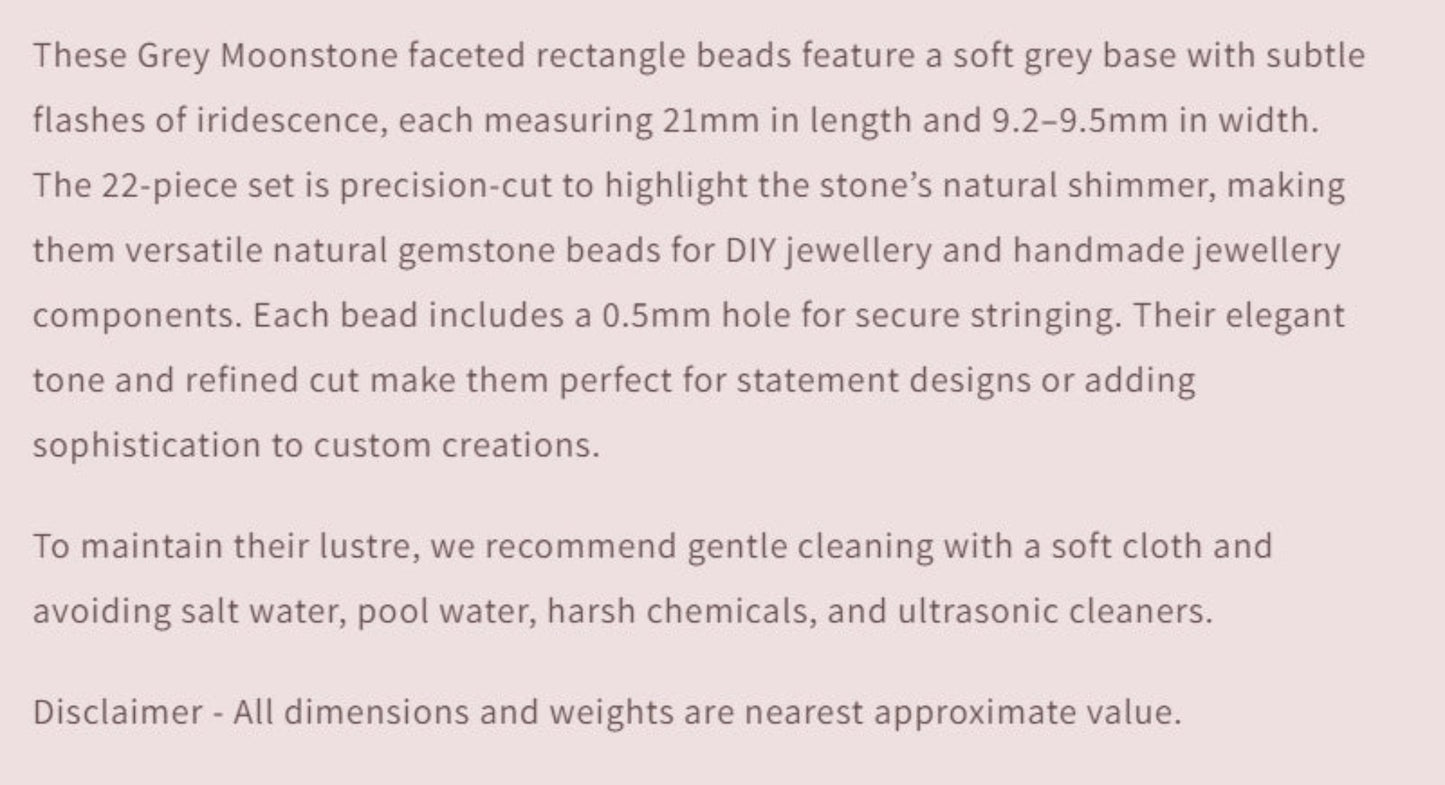Text describing the product details of the gemstone beads , as seen on the Australian owned and trusted bead supplier, Melbourne Gemstone Beads.