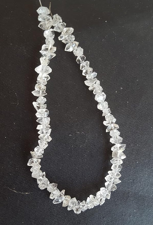 Clear Herkimer Diamond centrepiece, showcasing a unique and elegant design.