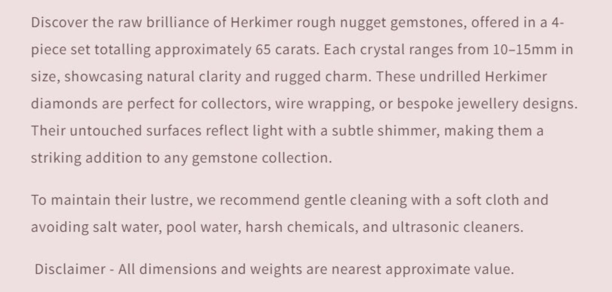 Text describing the product details of the gemstone beads , as seen on the Australian owned Melbourne Gemstone Beads shop.