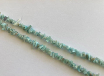 Larimar | Chips | 5-8mm Bead Size | 45cm Strand Length