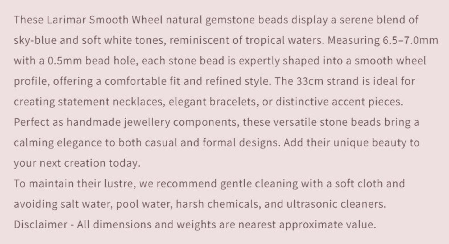 Text describing the product details of the gemstone beads , as seen on the Australian owned and trusted bead supplier, Melbourne Gemstone Beads.