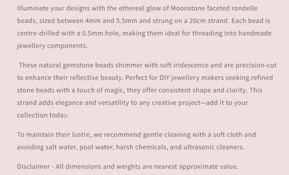 Text describing the product details of the gemstone beads , as seen on the Australian owned and trusted bead supplier, Melbourne Gemstone Beads.