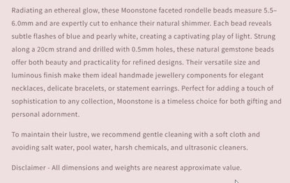 Text describing the product details of the gemstone beads , as seen on the Australian owned and trusted bead supplier, Melbourne Gemstone Beads.