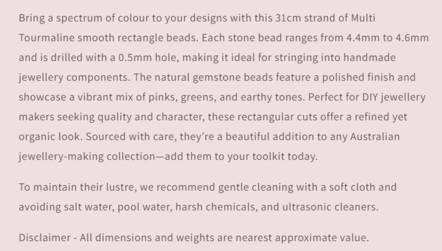 Text describing the product details of the gemstone beads , as seen on the Australian owned and trusted bead supplier, Melbourne Gemstone Beads.