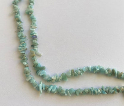 Larimar | Chips | 5-8mm Bead Size | 45cm Strand Length