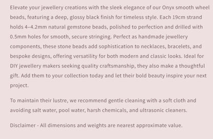 Text describing the product details of the gemstones, as seen on the Australian owned and trusted bead supplier, Melbourne Gemstone Beads.