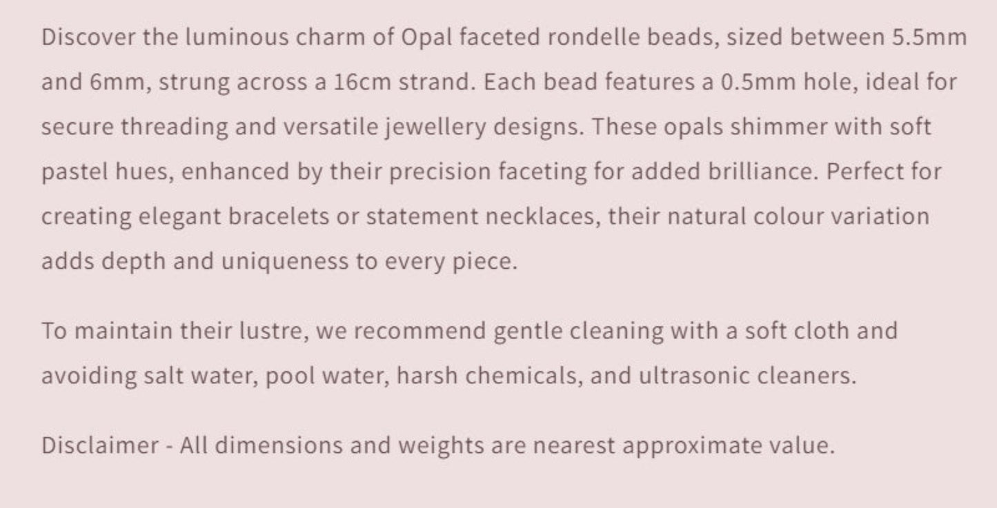 Text describing the product details of the gemstone beads , as seen on the Australian owned Melbourne Gemstone Beads shop.