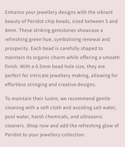 Text describing the product details of the gemstone beads , as seen on the Australian owned Melbourne Gemstone Beads shop.