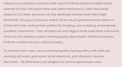 Text describing the product details of the gemstone beads , as seen on the Australian owned and trusted bead supplier, Melbourne Gemstone Beads.