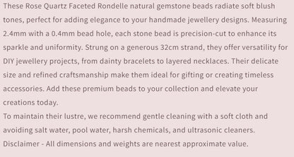 Text describing the product details of the gemstone beads , as seen on the Australian owned and trusted bead supplier, Melbourne Gemstone Beads.