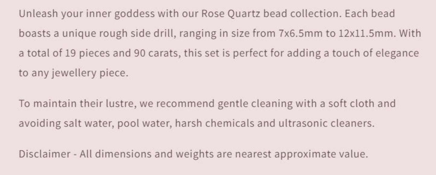Text describing the product details of the gemstone beads , as seen on the Australian owned Melbourne Gemstone Beads shop.