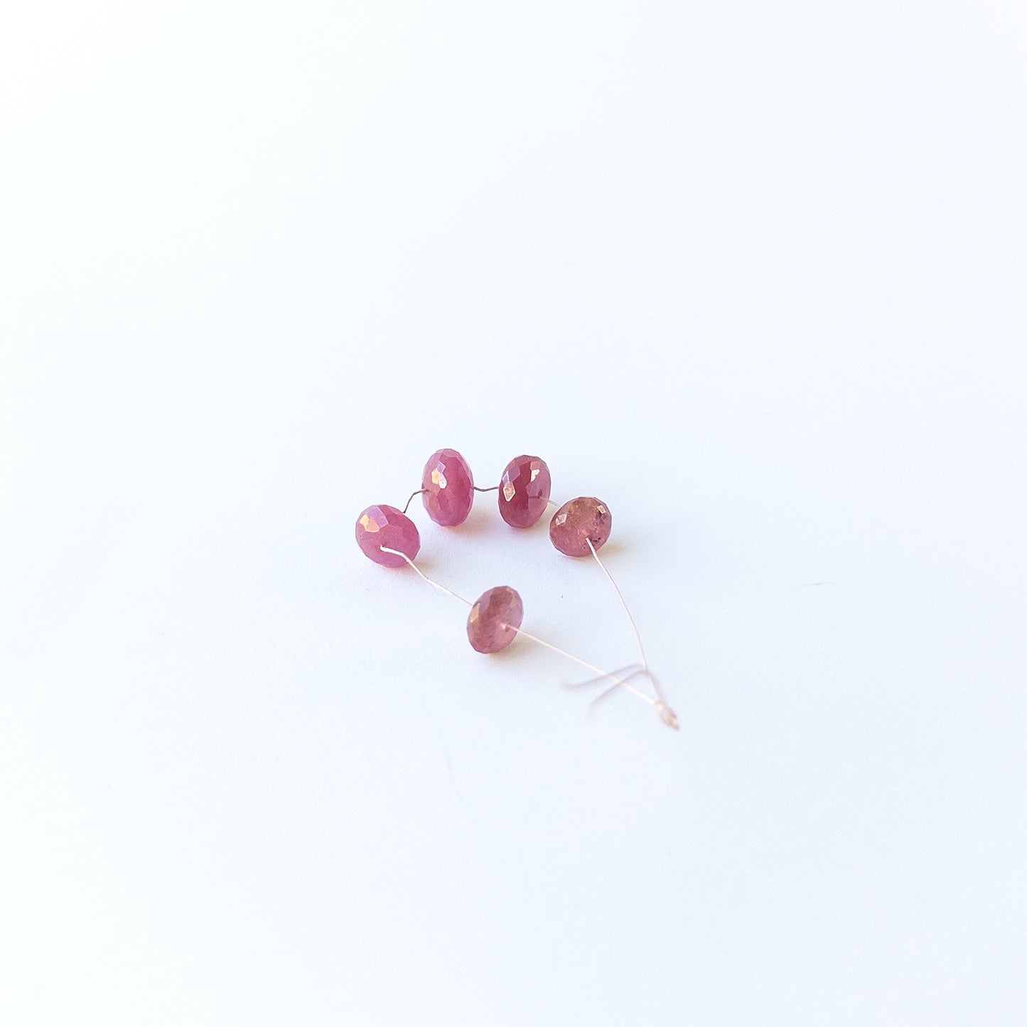 Faceted Ruby rondelle beads with elegant shaping and refined craftsmanship.